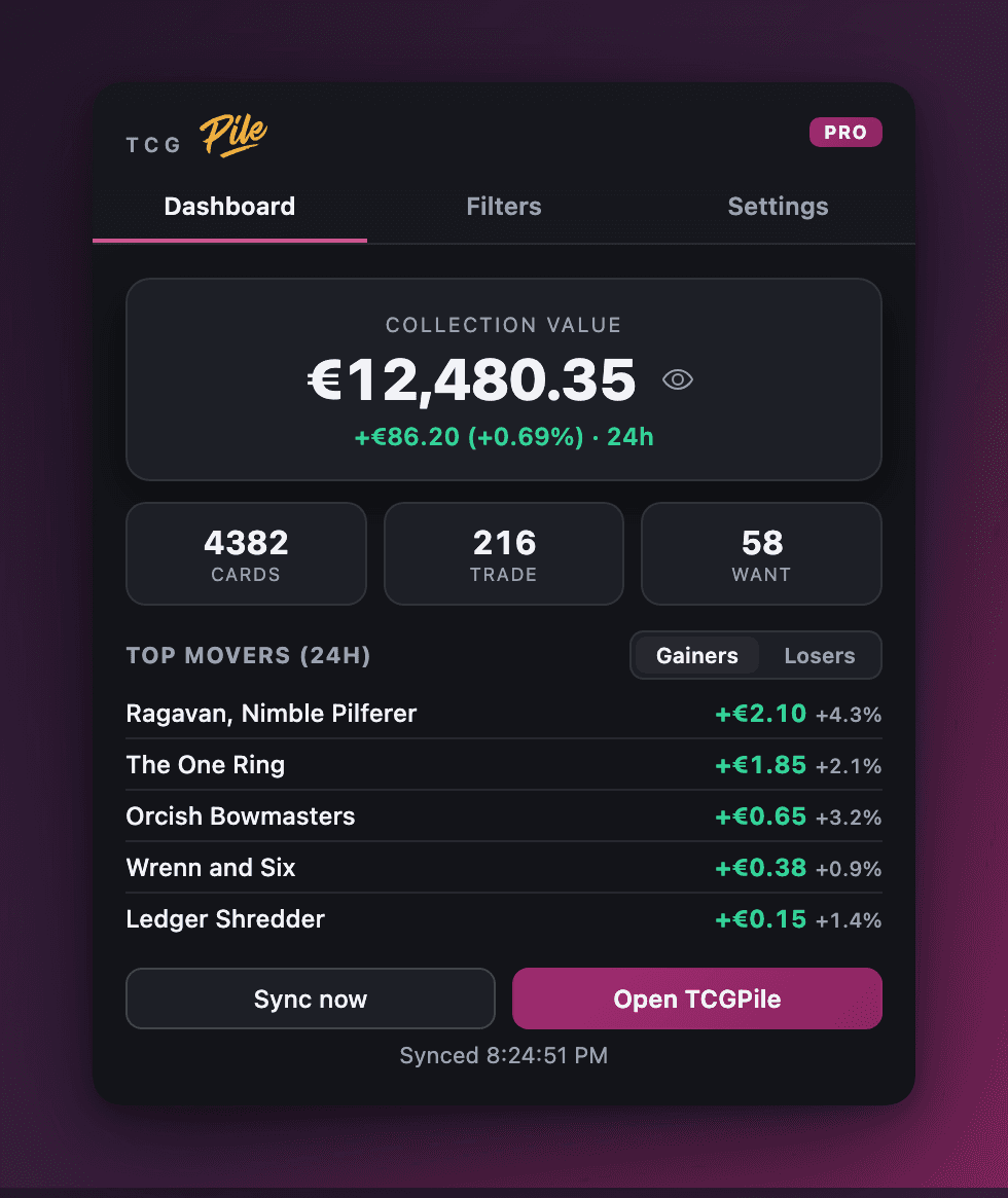 Your portfolio, one click away