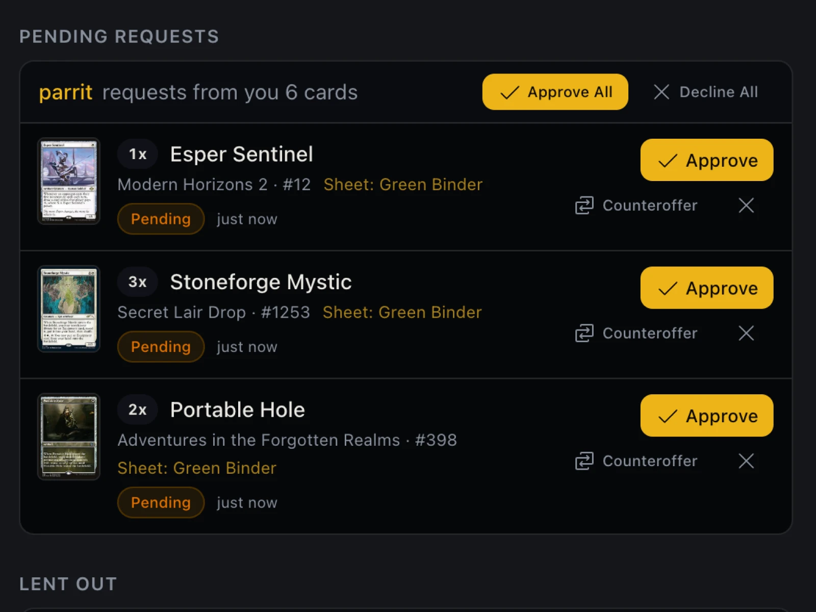 Lend between friends